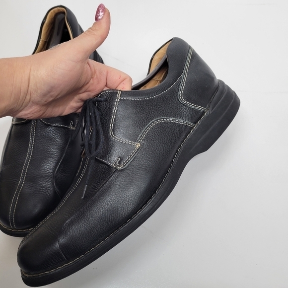 Johnston & Murphy Oxfords Shuler Black Bicycle Toe Sz 10‎ 1/2M - Picture 6 of 17